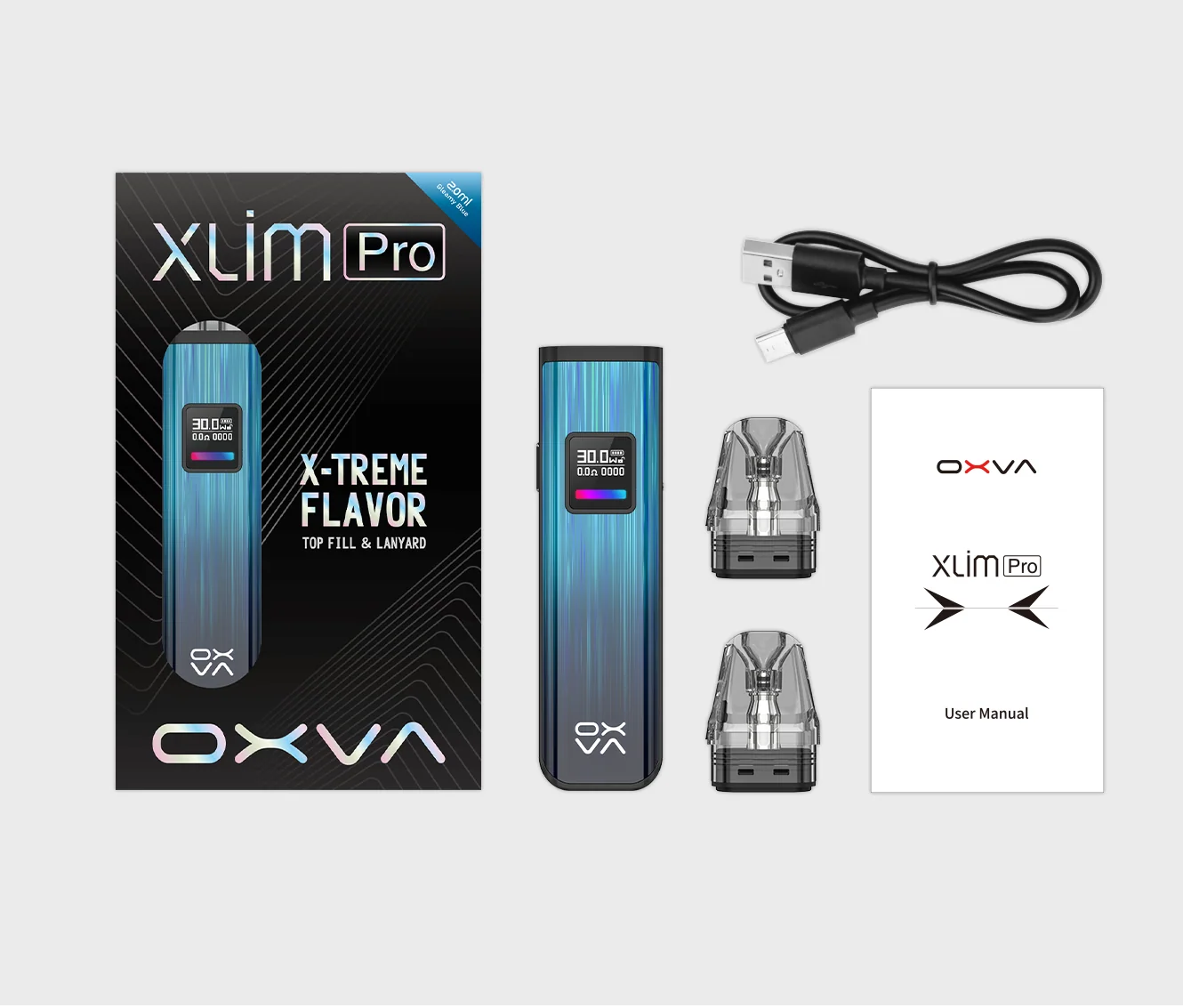 Bộ sản phẩm Oxva Xlim Pro Pod Kit tại VapeStore có gì?